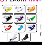 Флешка твист с корпусом из пластика (тач) и металлическим поворотным механизмом., фото 2