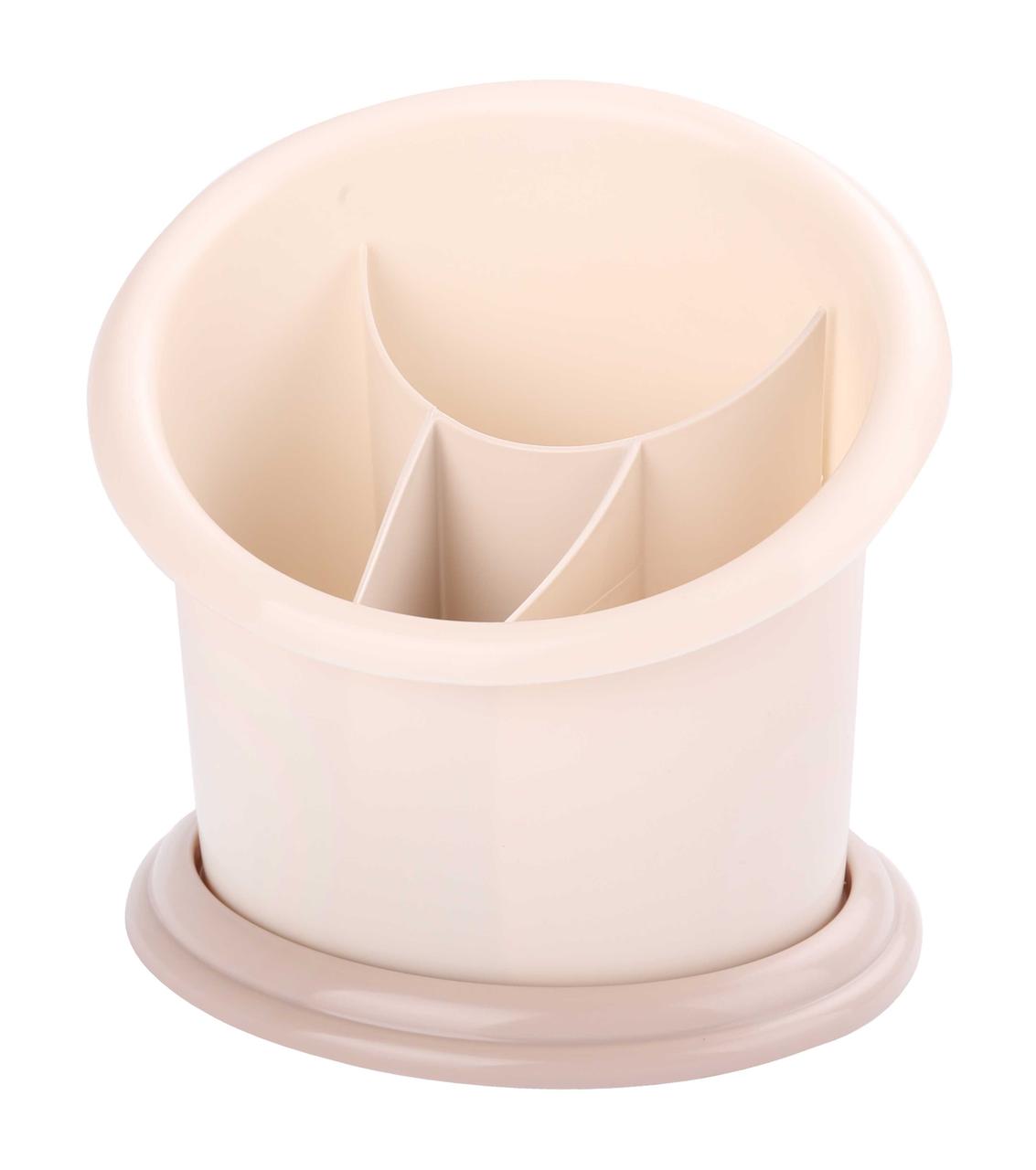 Подставка под ст.приборы "Стиль" св.бежевый, Альтернатива пласт, фото 1