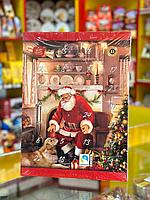 Рождественский календарь с шоколадом Санта у камина 75 гр (Advent - Адвент календарь)