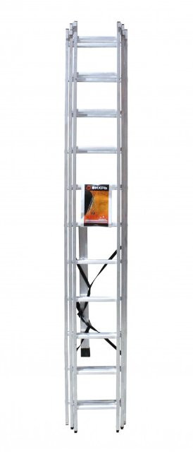 Лестница алюминиевая трехсекционная ВИХРЬ ЛА 3х11 - фото 1 - id-p112359526
