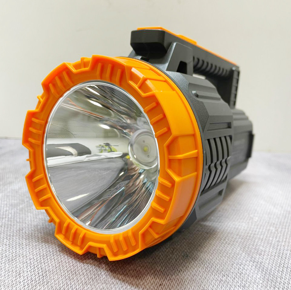 Ручной аккумуляторный фонарь  светодиодный 2 режима встроенная зарядка 25*14см