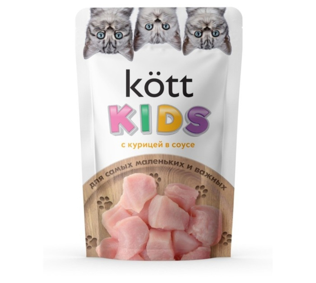 Kott Влажный корм для котят, курица в соусе