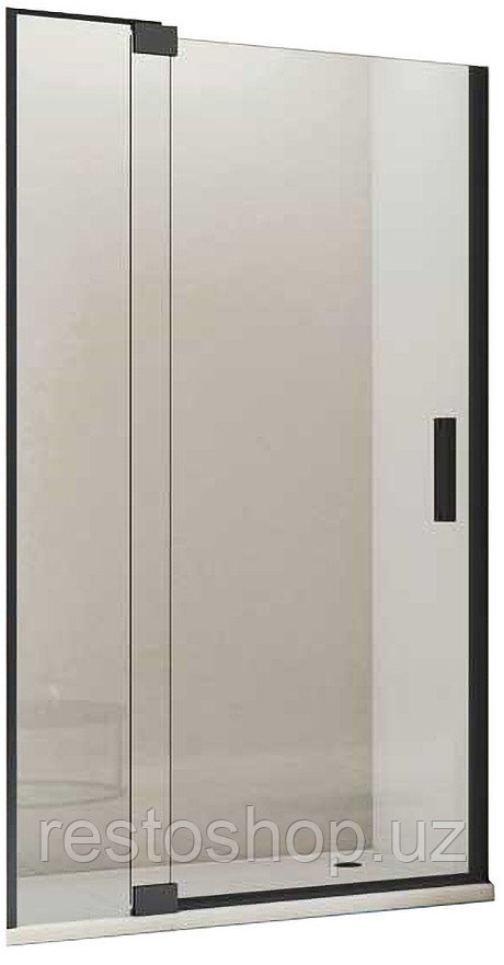 Дверь душевая Vincea Extra VDP-1E1011CLB 100х200 см с прозрачным стеклом, распашная, черный профиль - фото 1 - id-p112299916
