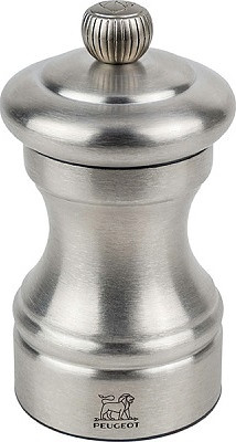 Мельница для соли Peugeot Bistro Chef 33040, 100 мм, нержавеющая сталь / металлический измельчитель, серебро - фото 1 - id-p112341853