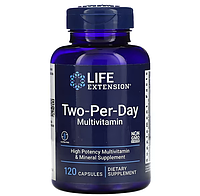 Мультивитамины для приема два раза в день, 120 капсул, Life Extension