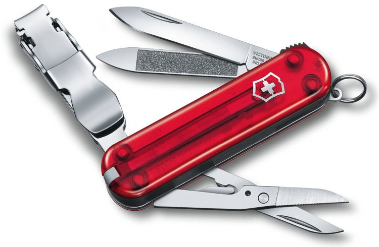 Нож Victorinox Nail Clip 580 0.6463.T красный - фото 1 - id-p112367097