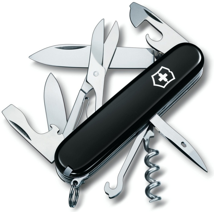 Нож Victorinox Climber Onyx 1.3703.3 черный - фото 1 - id-p112367160