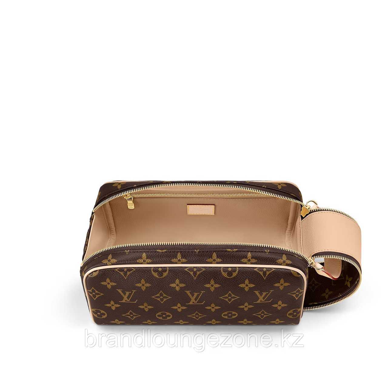 Мужской несессер Dopp Kit Toilet Pouch Louis Vuitton коричневого цвета - фото 4 - id-p112367509