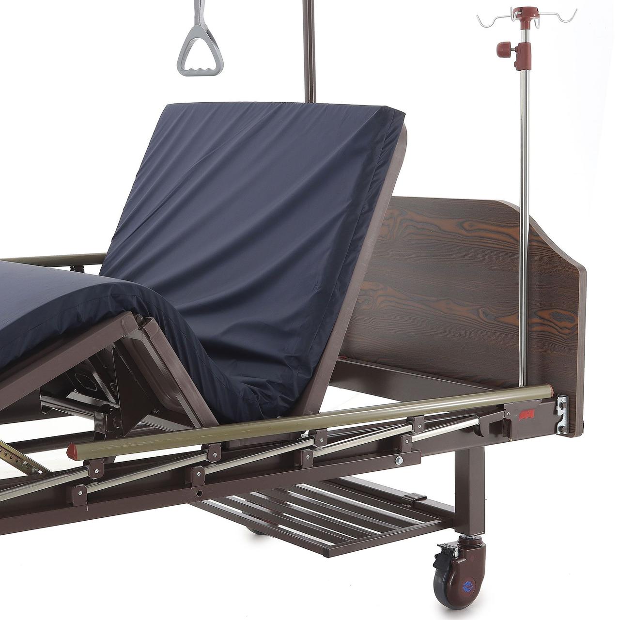 Кровать механическая Med-Mos Е-8 (MM-2024Н-02/13) (2 функции) ЛДСП с полкой и обеденным столиком - фото 9 - id-p112367788