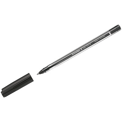 Ручка шариковая "Schneider Tops 505F", 1мм, чёрная, прозрачный корпус - фото 1 - id-p112368043