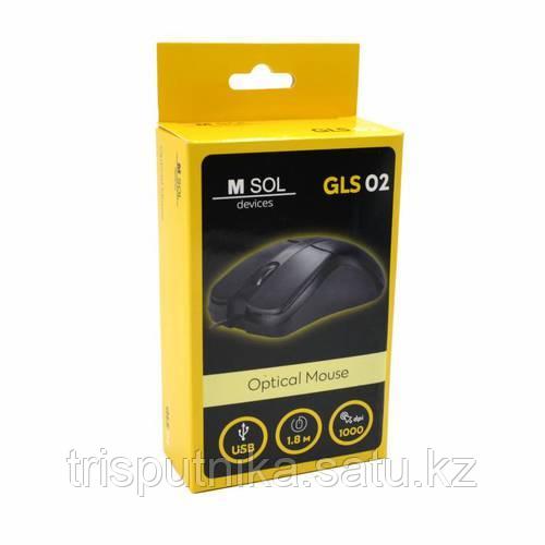 Мышь M-Sol GLS02, 1000Dpi, 3кн, 1.8м