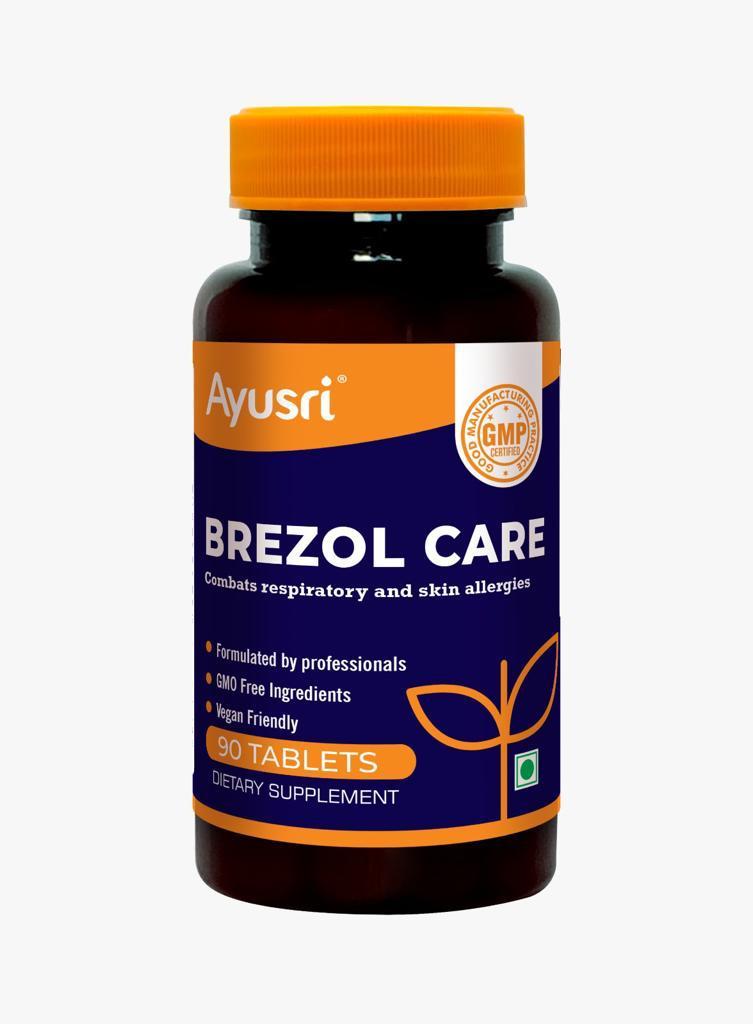 Бризоль кейр при заболеваниях дыхательных путей (Bresol care AYUSRI), 90 таблеток.