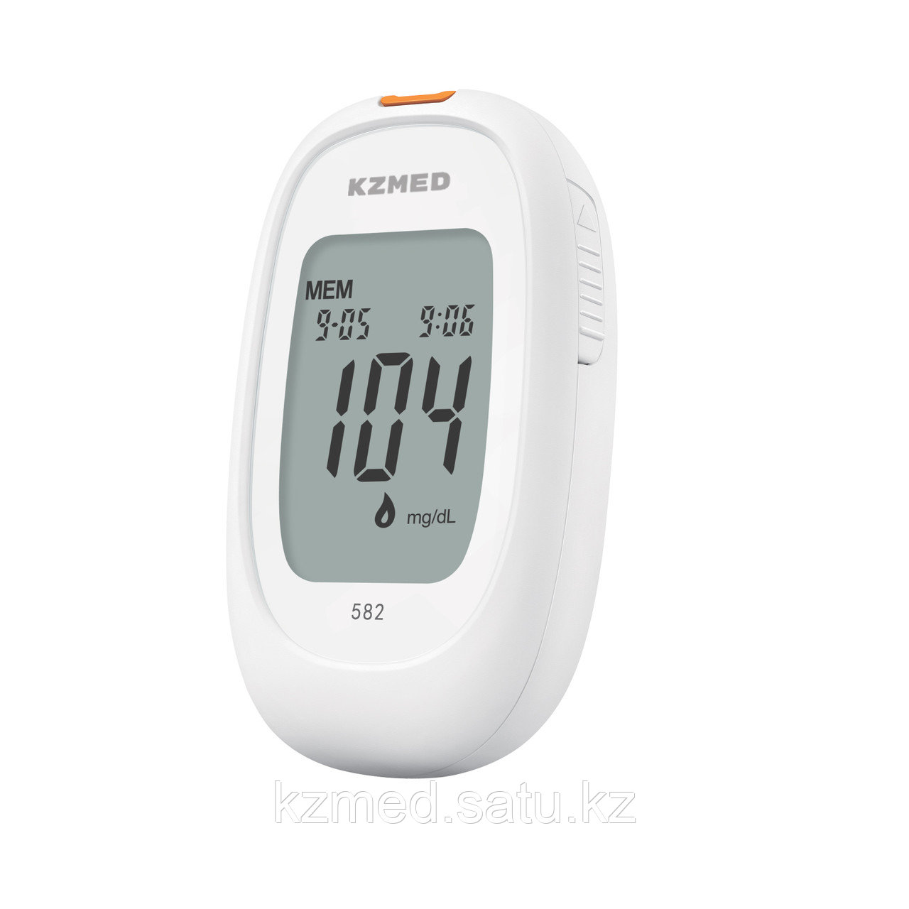 Товары для диабетиков KZMED Глюкометр 582 (KZMED) (в комплекте ланцеты и тест полоски, 50шт) - фото 2 - id-p112370056
