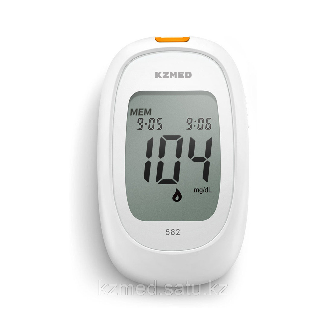 Товары для диабетиков KZMED Глюкометр 582 (KZMED) (в комплекте ланцеты и тест полоски, 50шт) - фото 4 - id-p112370056