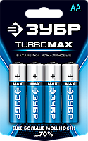 Батарейки ″TURBO MAX″ алкалиновые, AA, 1,5В