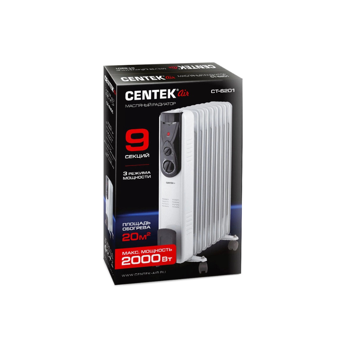 Масляный обогреватель Centek CT-6201 - фото 2 - id-p112371021