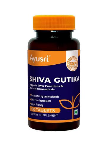 Шива Гутика для омоложения организма (Shiva Gutika AYUSRI), 90 таблеток ...