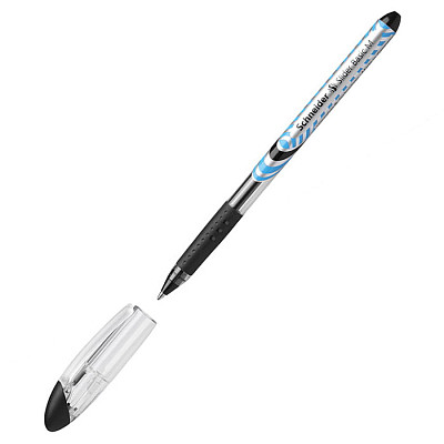 Ручка шариковая "Schneider Slider Basic M", 1мм, чёрная, прозрачный корпус - фото 1 - id-p112372376
