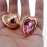 Анальная пробка золотая S, фото 4