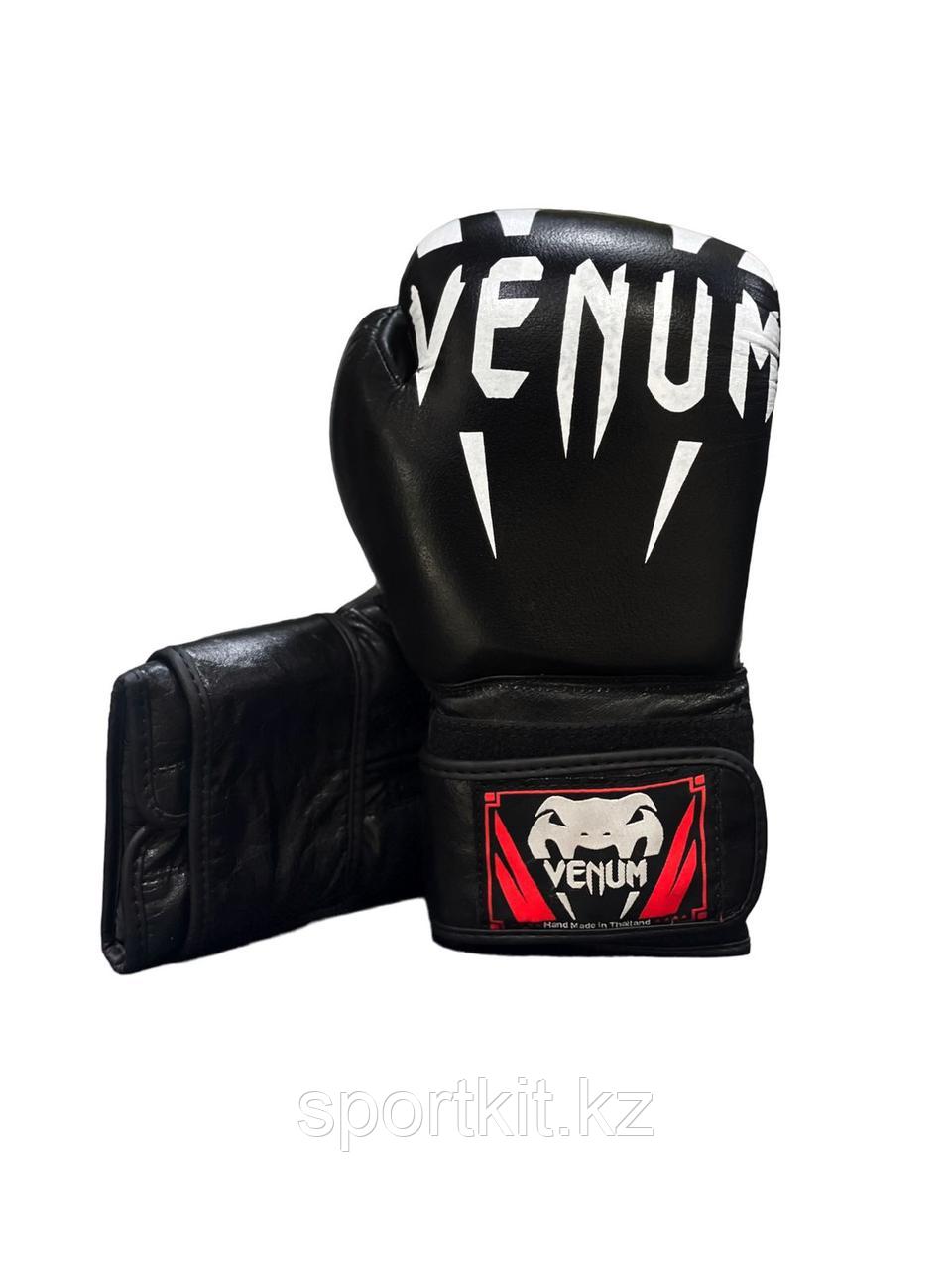 Боксерские перчатки Venum кожа - фото 1 - id-p112375892