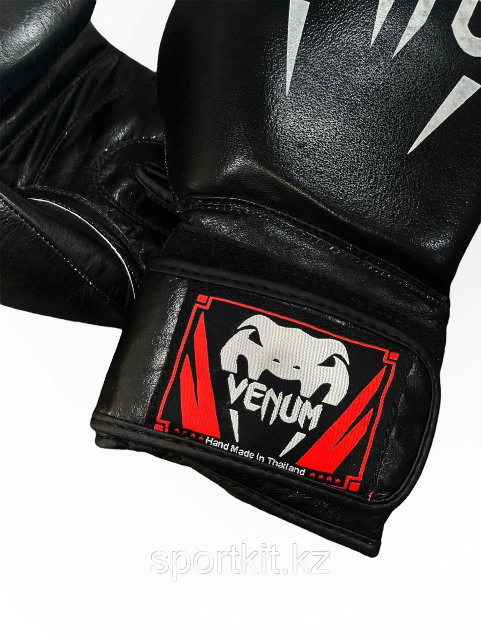 Боксерские перчатки Venum кожа - фото 2 - id-p112375892