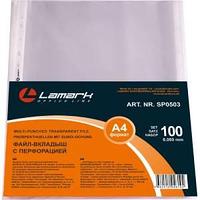 Файл-вкладыш Lamark с перфорацией, А4, 0,050 мм, без тиснения, 100 шт/упак