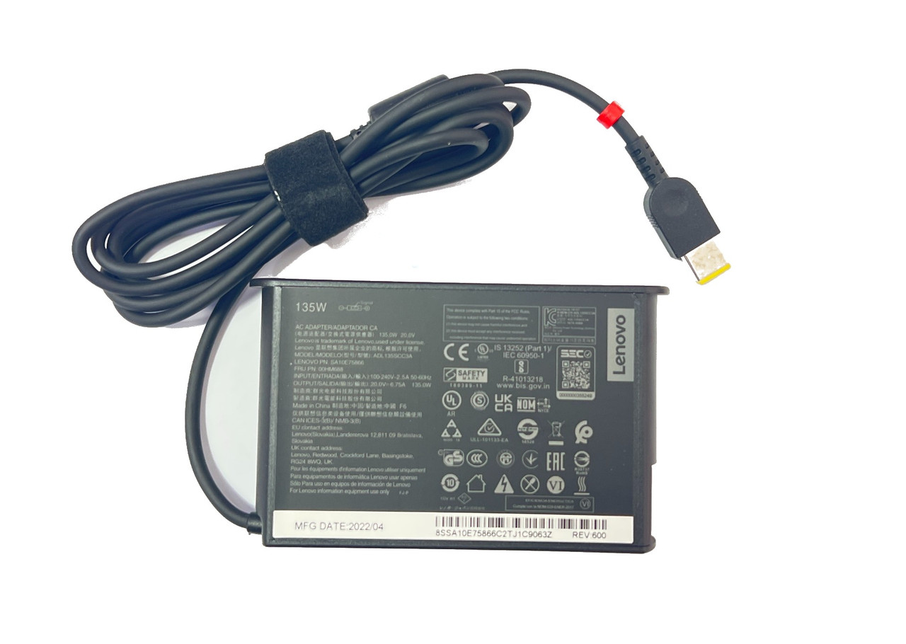 Блок питания для ноутбука Lenovo 20v 6.75A 135w USB ORIGNAL