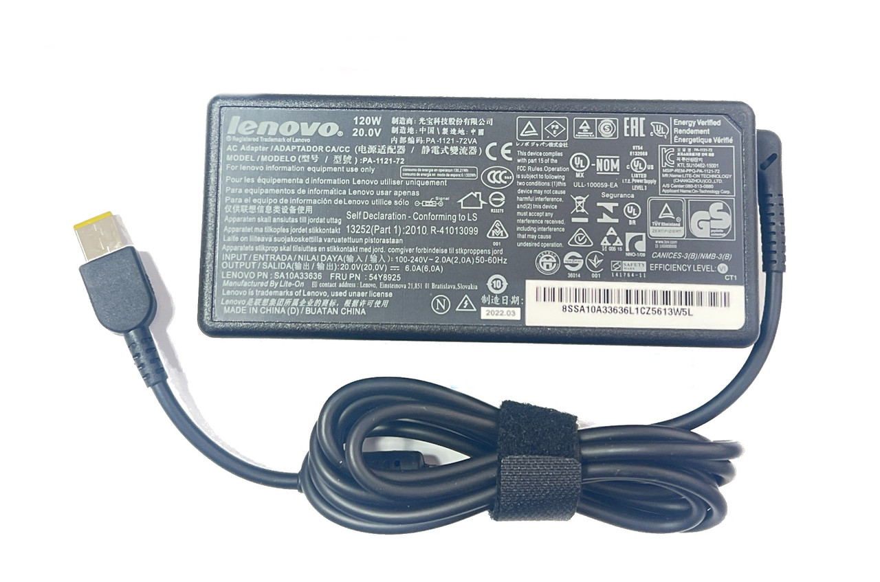 Блок питания для ноутбука Lenovo 20v 6A 120w USB ORIGNAL, фото 1