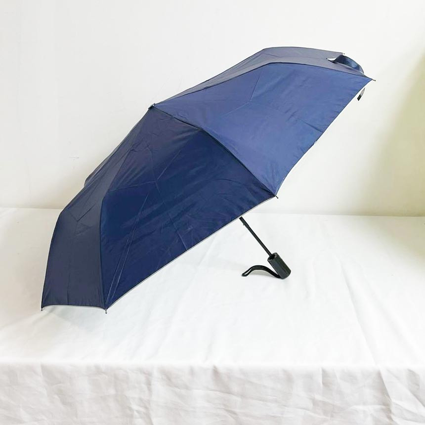 Зонт полуавтомат складной 95 см темно синий - фото 5 - id-p112377051
