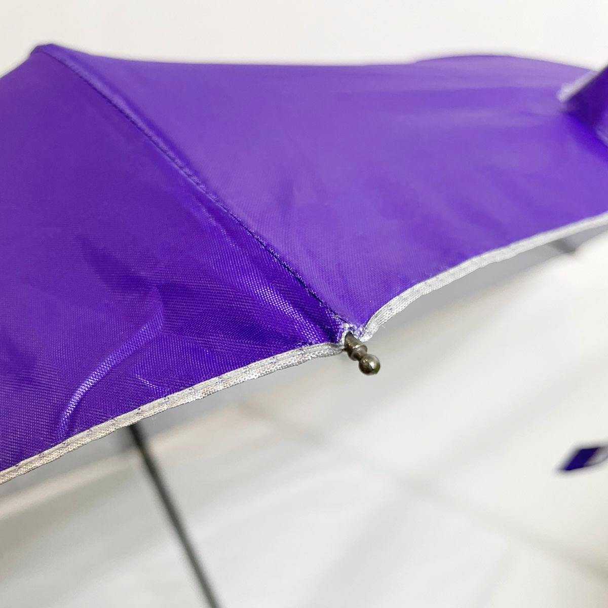 Зонт механический складной 31 см с квадратиками фиолетовый - фото 6 - id-p112377374