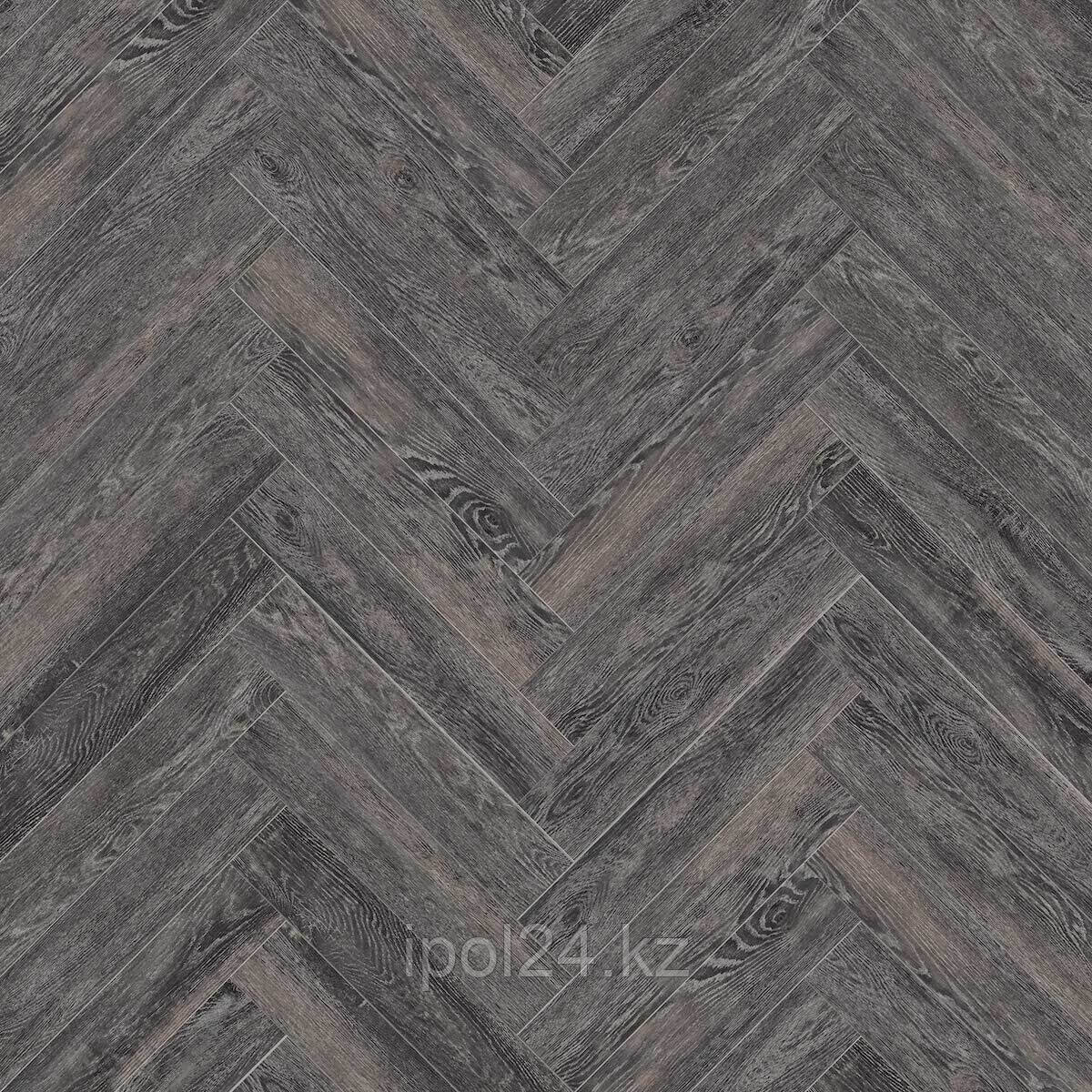 SPC ламинат - CronaFloor Herringbone 4V Дуб Бордо H006 - 640x128 4,5 мм