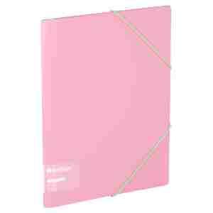 Папка на резинке Berlingo "Haze" А4, пластик, 600мкм, розовая, софт-тач