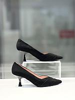 Модные женские туфли черного цвета "Paoletti" в Алматы. Женская обувь новая коллекция.