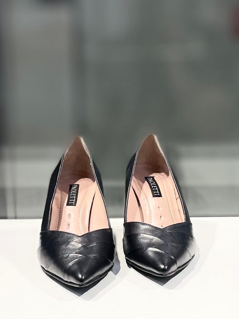 Модные женские туфли черного цвета "Paoletti" в Алматы. Женская обувь новая коллекция. - фото 7 - id-p112386587