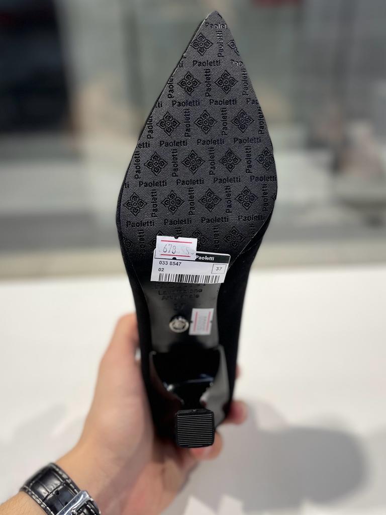 Модные женские туфли черного цвета "Paoletti" в Алматы. Женская обувь новая коллекция. - фото 9 - id-p112386587