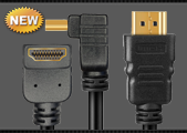 Угловой кабель HDMI версия 2.0 полная поддержка 4K2K HDMI-HDMI Down to Straight 0.3 m