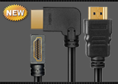 Угловой кабель HDMI версия 2.0 полная поддержка 4K2K HDMI-HDMI Left to Straight 0.3 m