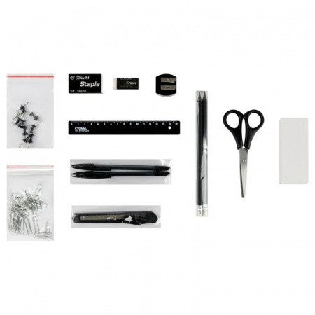 Настольный набор СТАММ "MiniDesk", 13 предметов, вращающийся черный - фото 2 - id-p112391886