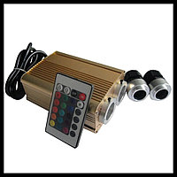 Проектор "Звёздное небо" с двойным выходом для паровых комнат (с пультом, 16W, эффект смены и фиксации цвета)