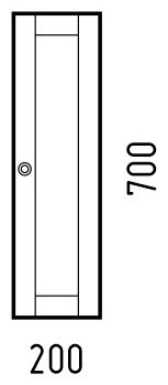 Шкаф навесной Corozo 20x15x70 см, K511355 Техас 20 - фото 4 - id-p109345034