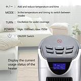 Тепловентилятор колонный с керамическим нагревателем и пультом ДУ Homeleader Tower Heater {1.5kW, дисплей,, фото 3