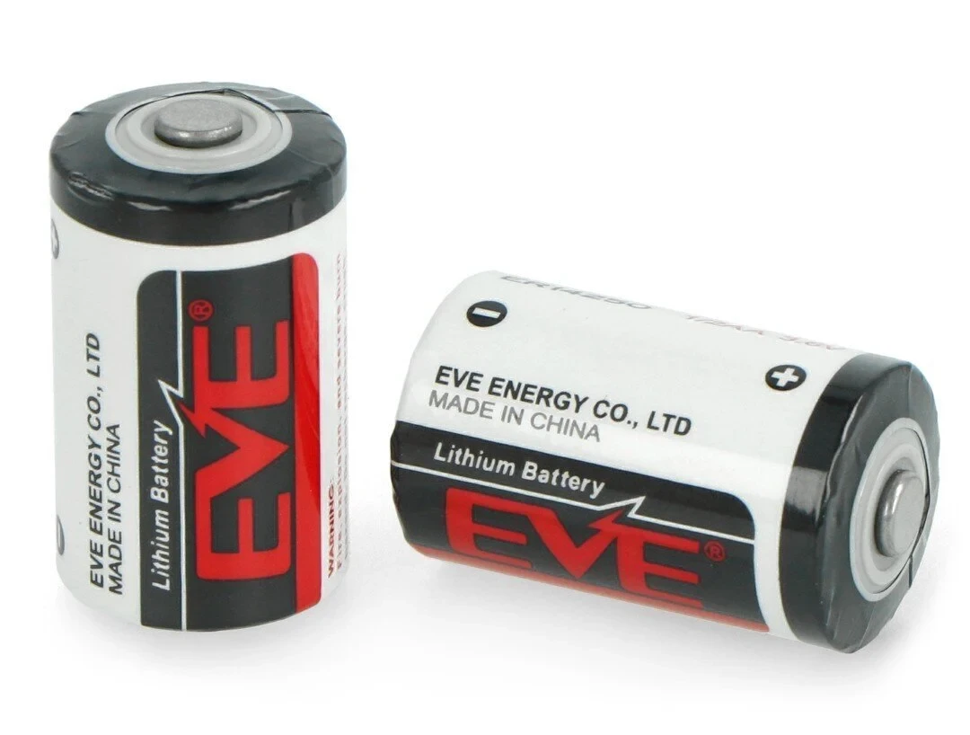 Батарейка литиевая EVE ER14250 1/2AA 3.6V для счётчиков газа ,воды, электроэнергии, тепла - фото 2 - id-p112393066