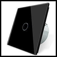 Сенсорный выключатель освещения Touch Me Black (однолинейный, черный) для паровой комнаты (steam room)