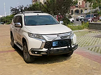 Силовой передний и задний бампер для Mitsubishi Pajero Sport 2015-2019