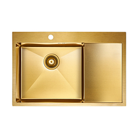 Мойка Paulmark Atlan L PM 217851-BGL Брашированное золото