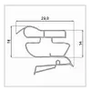 Уплотнитель 65*57 для холодильника Индезит IB 160R, BIA 18LNF, BIA 181NF, фото 2