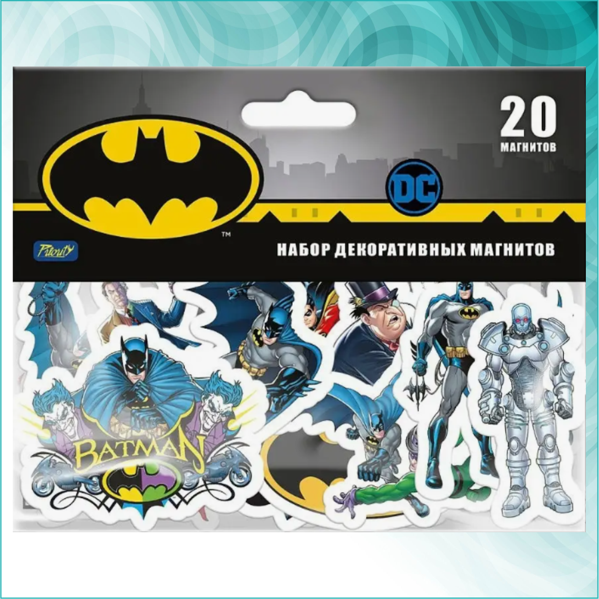 Набор декоративных магнитов "Бэтмен" (Batman DC) 20шт.