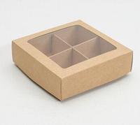 Коробка для конфет 12,5/12,5/3,5см.