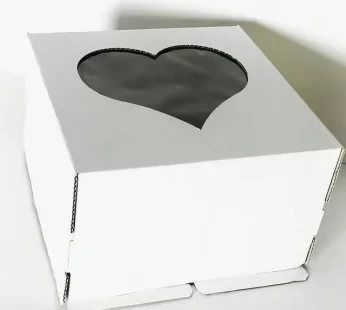 Коробка для торта, 26*26*30 см. с окном - фото 1 - id-p112415483