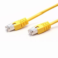 Патч Корд, SHIP, S4025YL1000-P, Cat.5e, FTP, LSZH, RJ-45, 10 м, Жёлтый, Экранированный, Пол. пакет